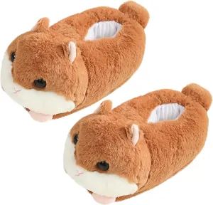 3D Cartoon Animal Indoor Slippers – Warm Plush Winter Slippers for Women, Men, and Kids – Anti-Slip, Soft, and Cozy, Winter House Slippers