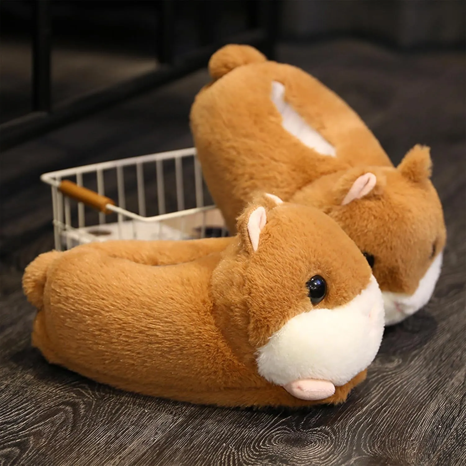 3D Cartoon Animal Indoor Slippers – Warm Plush Winter Slippers for Women, Men, and Kids – Anti-Slip, Soft, and Cozy, Winter House Slippers