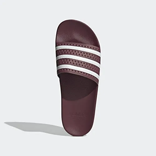 adidas Originals Adilette Quiet Crimson/White/Quiet Crimson 8 D (M)