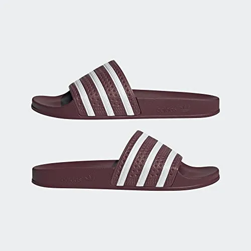 adidas Originals Adilette Quiet Crimson/White/Quiet Crimson 8 D (M)