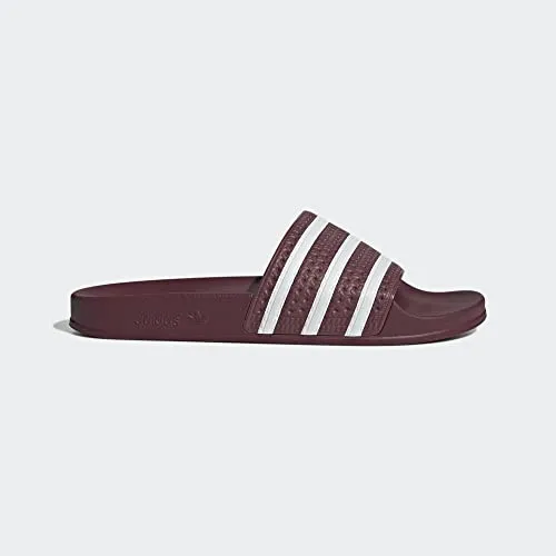 adidas Originals Adilette Quiet Crimson/White/Quiet Crimson 8 D (M)