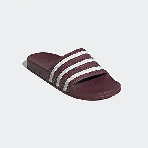 adidas Originals Adilette Quiet Crimson/White/Quiet Crimson 8 D (M)