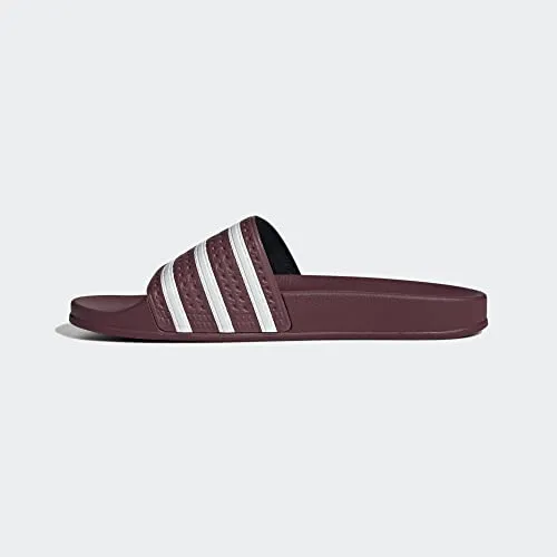 adidas Originals Adilette Quiet Crimson/White/Quiet Crimson 8 D (M)