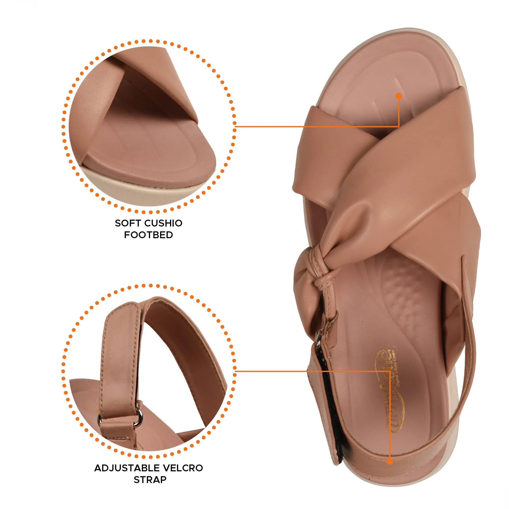 Aerothotic Sculpted Strap Sandal for Women - P5001