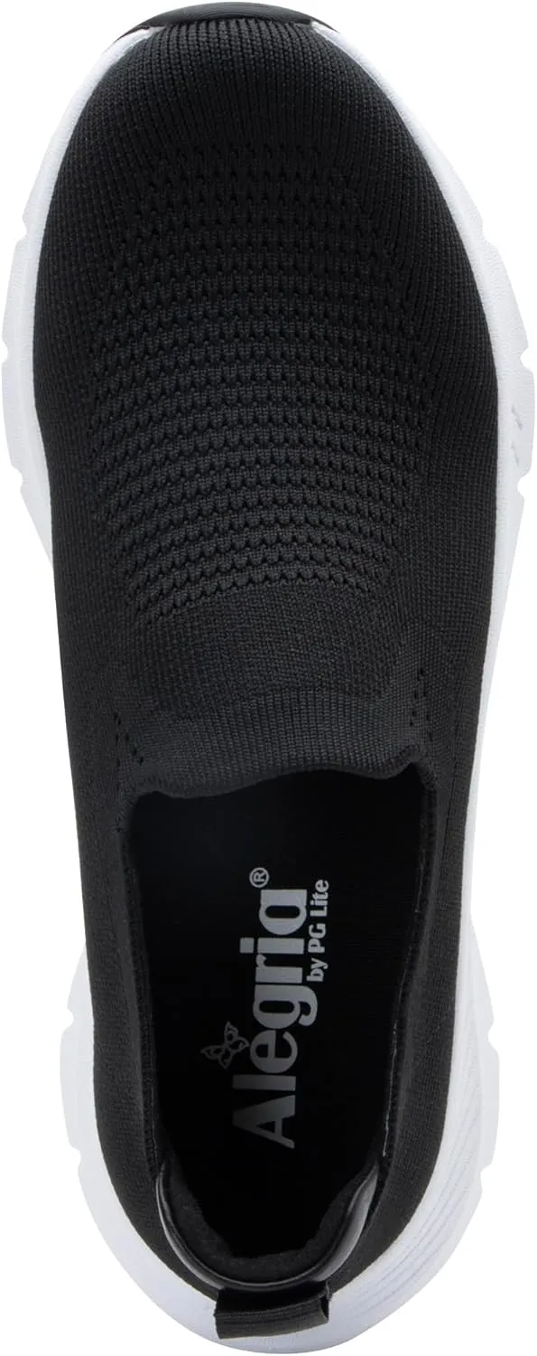 Alegria ReBounce Waze Lightweight Athletic Slip On with Knit Upper Handfree Shoes Lightweight Athletic Slip On with Knit Upper