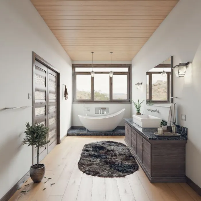 ALFI 73" White Solid Surface Smooth Resin Soaking Slipper Bathtub - AB9951