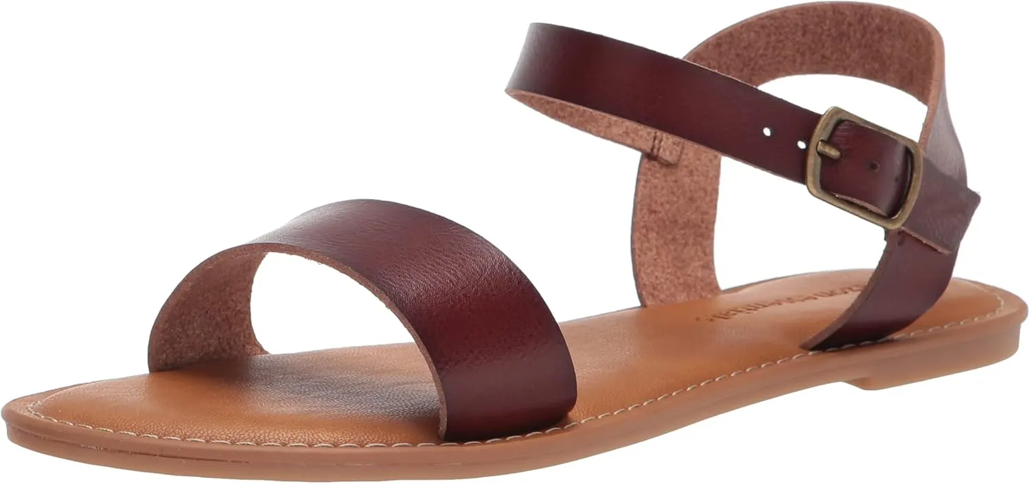 Amazon Essentials Women's Two Strap Buckle Sandal