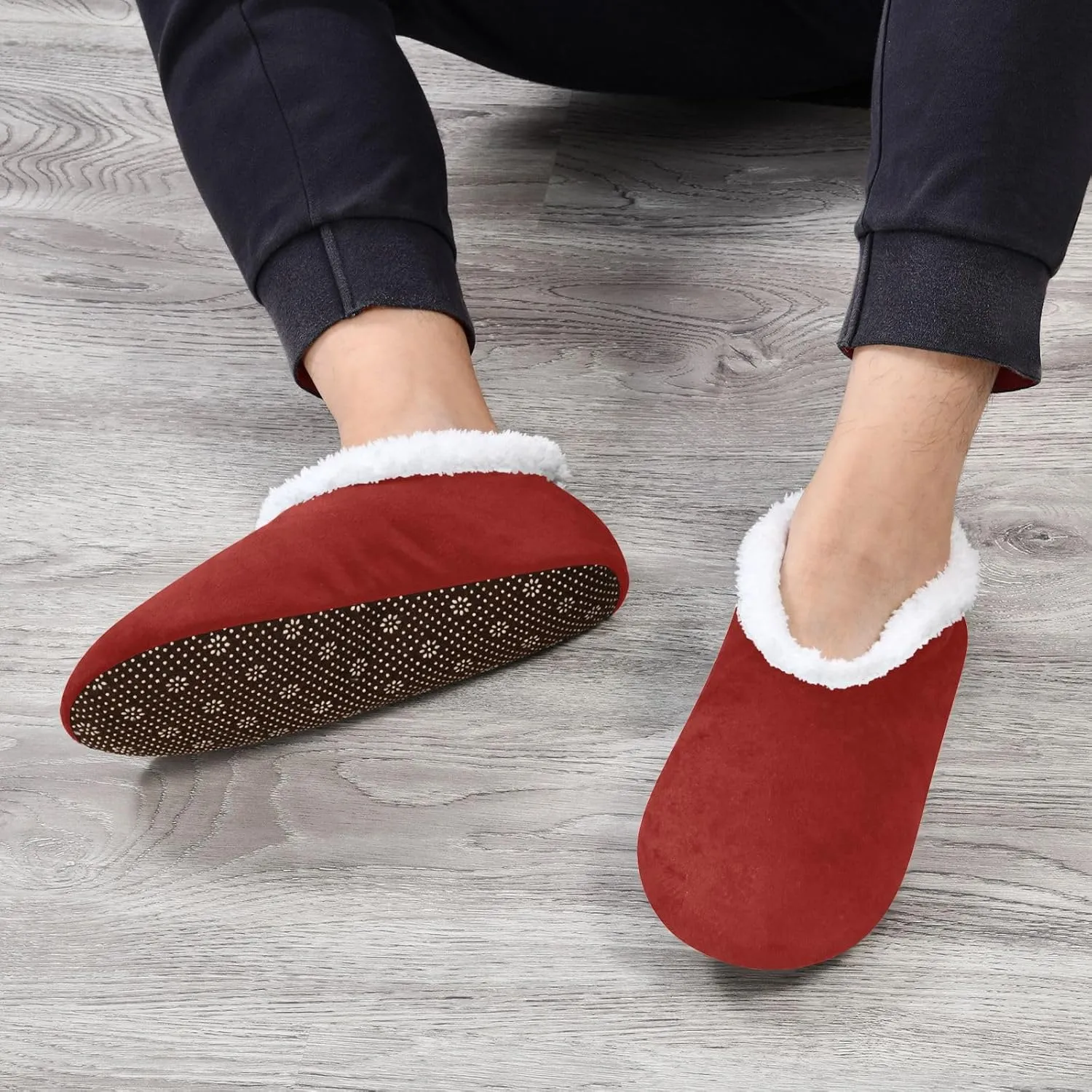 Aqua House Slippers Non-Slip Soft Bedroom Slippers for Men Bedroom