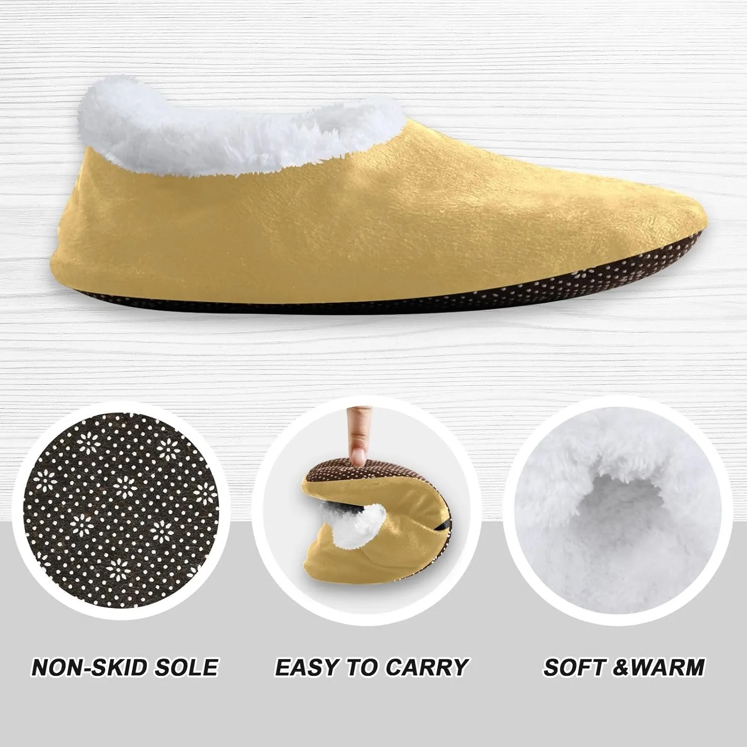 Aqua House Slippers Non-Slip Soft Bedroom Slippers for Men Bedroom