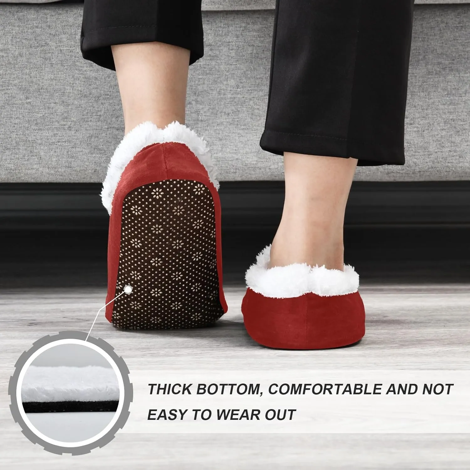 Aqua House Slippers Non-Slip Soft Bedroom Slippers for Men Bedroom