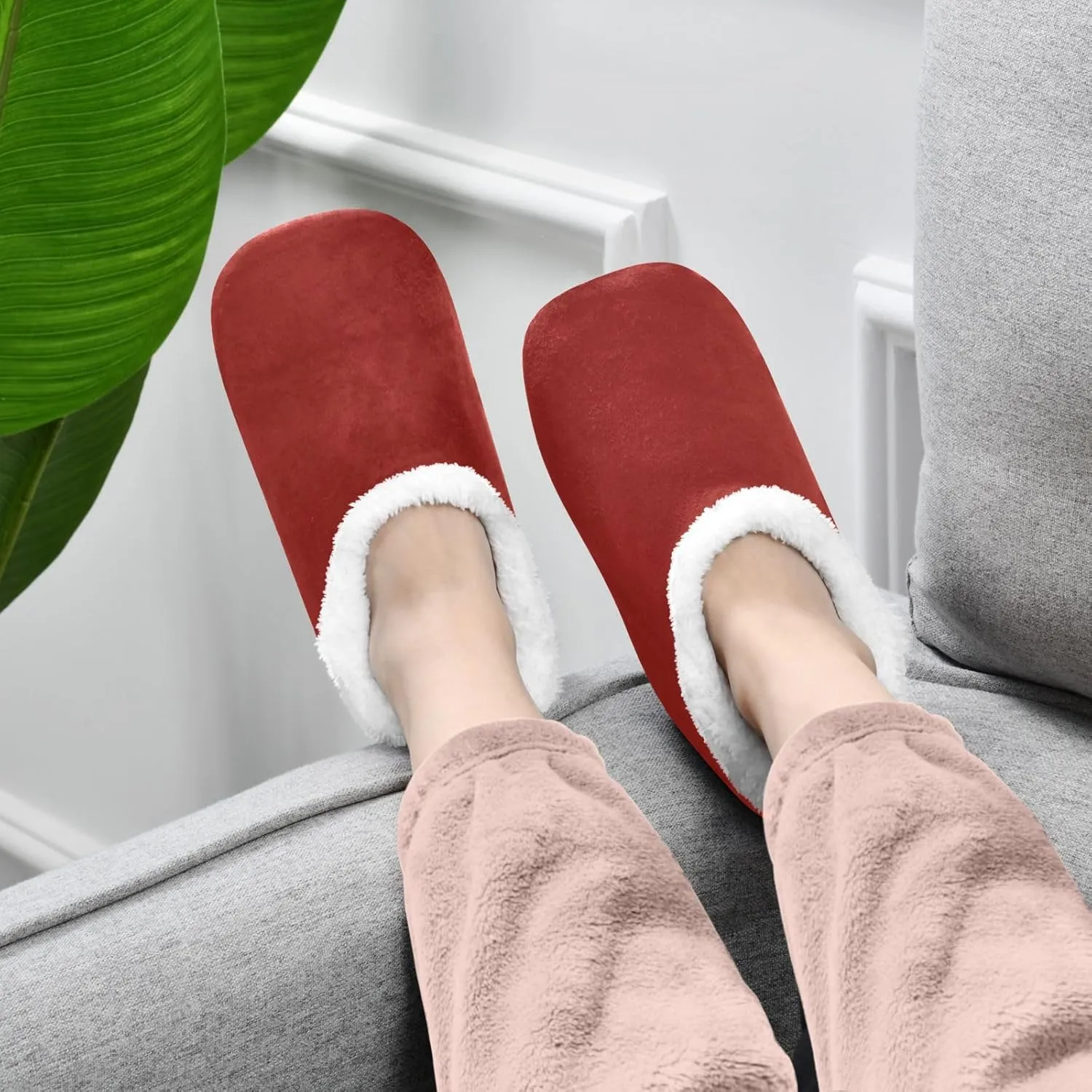 Aqua House Slippers Non-Slip Soft Bedroom Slippers for Men Bedroom