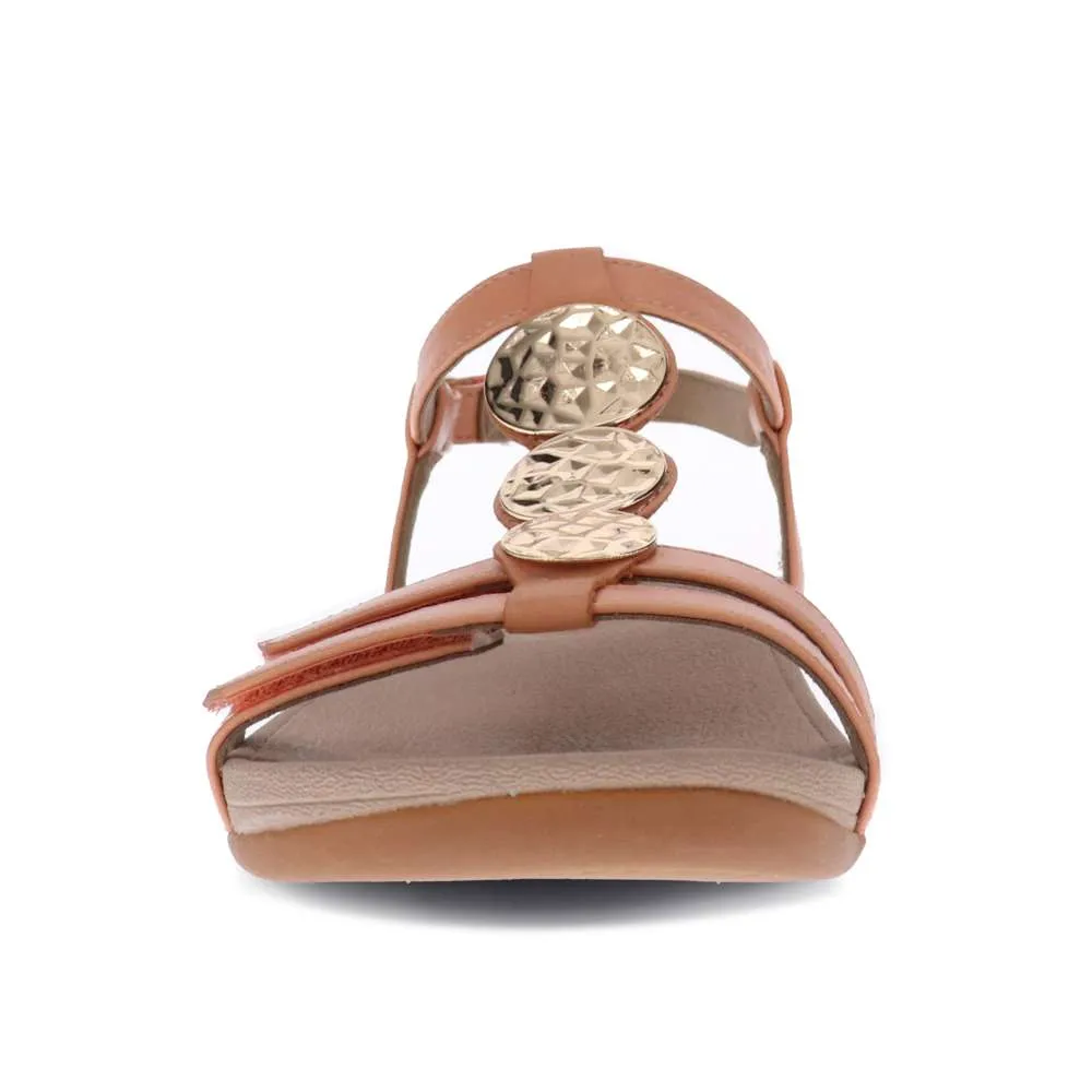Ayla Adjustable Sandal - Apricot