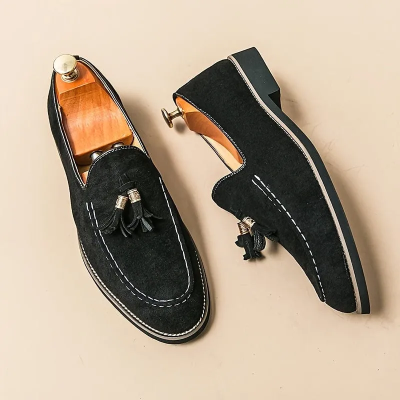 BELLAGIO ELEGANT TASSEL SUEDE LOAFER