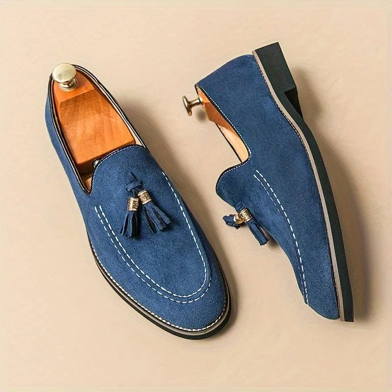 BELLAGIO ELEGANT TASSEL SUEDE LOAFER