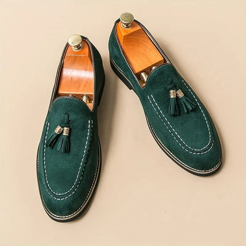 BELLAGIO ELEGANT TASSEL SUEDE LOAFER