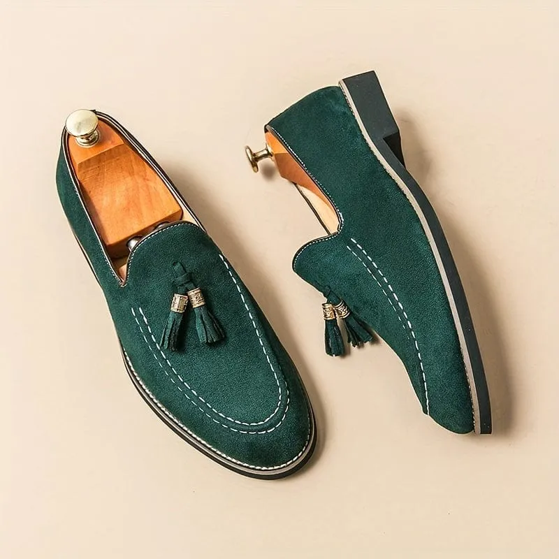 BELLAGIO ELEGANT TASSEL SUEDE LOAFER