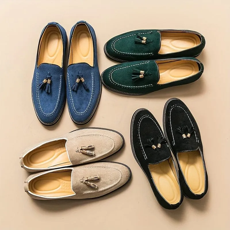 BELLAGIO ELEGANT TASSEL SUEDE LOAFER