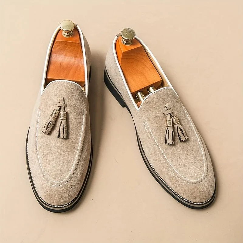 BELLAGIO ELEGANT TASSEL SUEDE LOAFER