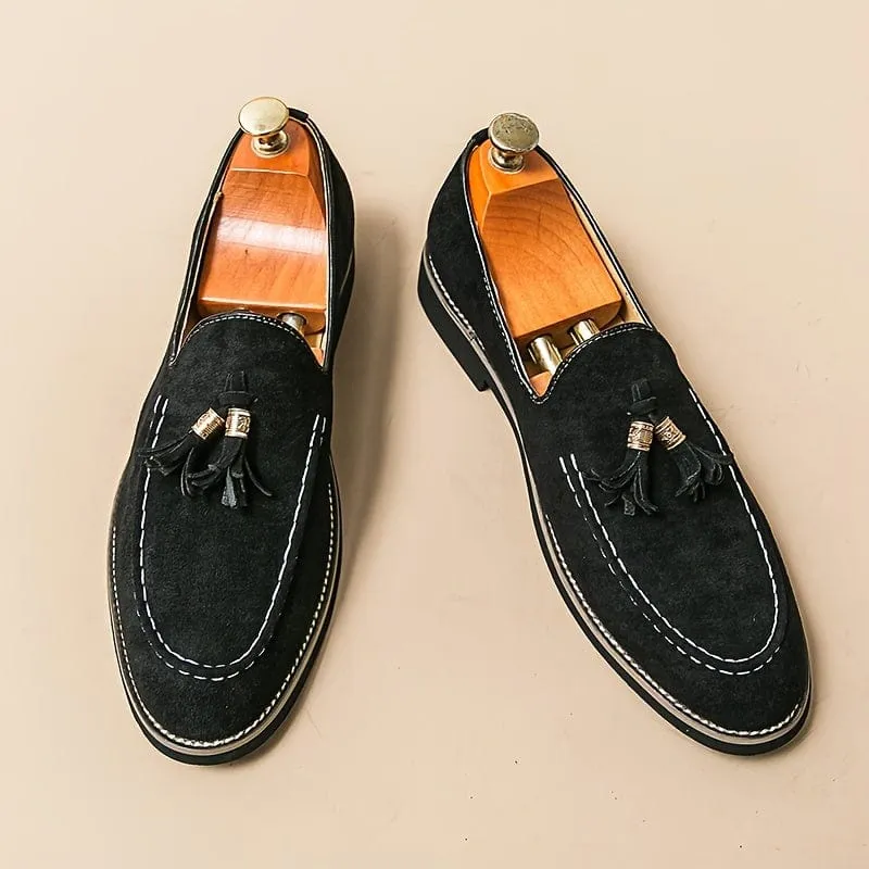 BELLAGIO ELEGANT TASSEL SUEDE LOAFER