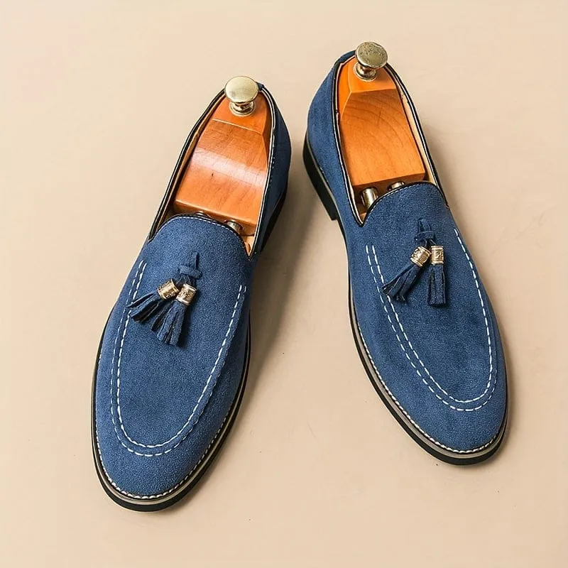 BELLAGIO ELEGANT TASSEL SUEDE LOAFER