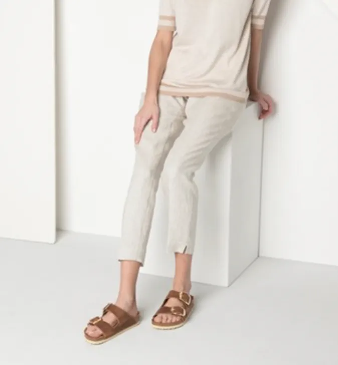 Birkenstock Arizona Big Buckle Oiled Nubuck Leather Cognac Sandals