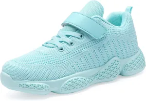 Boys Girls Sneakers Knitted Mesh Sports Shoes Breathable Lightweight Running Shoes for Kids Fashion Athletic Casual Shoes (Little/Big)