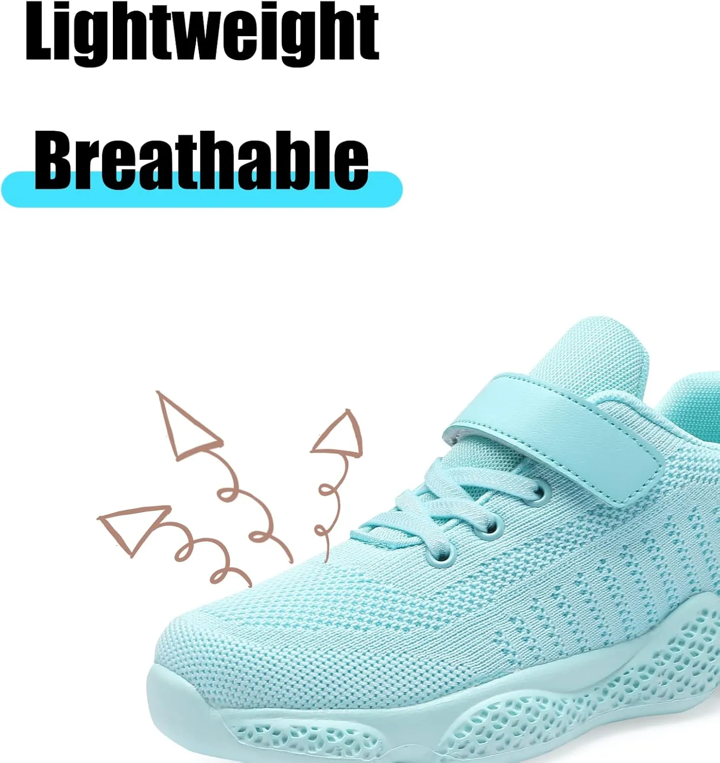 Boys Girls Sneakers Knitted Mesh Sports Shoes Breathable Lightweight Running Shoes for Kids Fashion Athletic Casual Shoes (Little/Big)