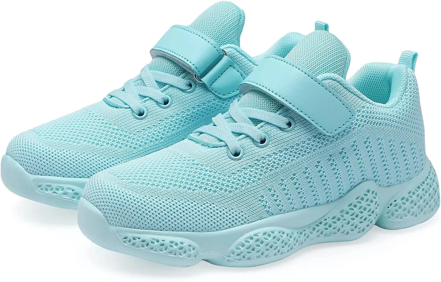Boys Girls Sneakers Knitted Mesh Sports Shoes Breathable Lightweight Running Shoes for Kids Fashion Athletic Casual Shoes (Little/Big)