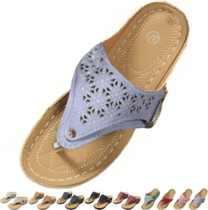 Breathable Mesh Sports Sandals With Non-Slip Sole, Women’s Thick-Soled Flip-Flops, Wedge Heel Slippers