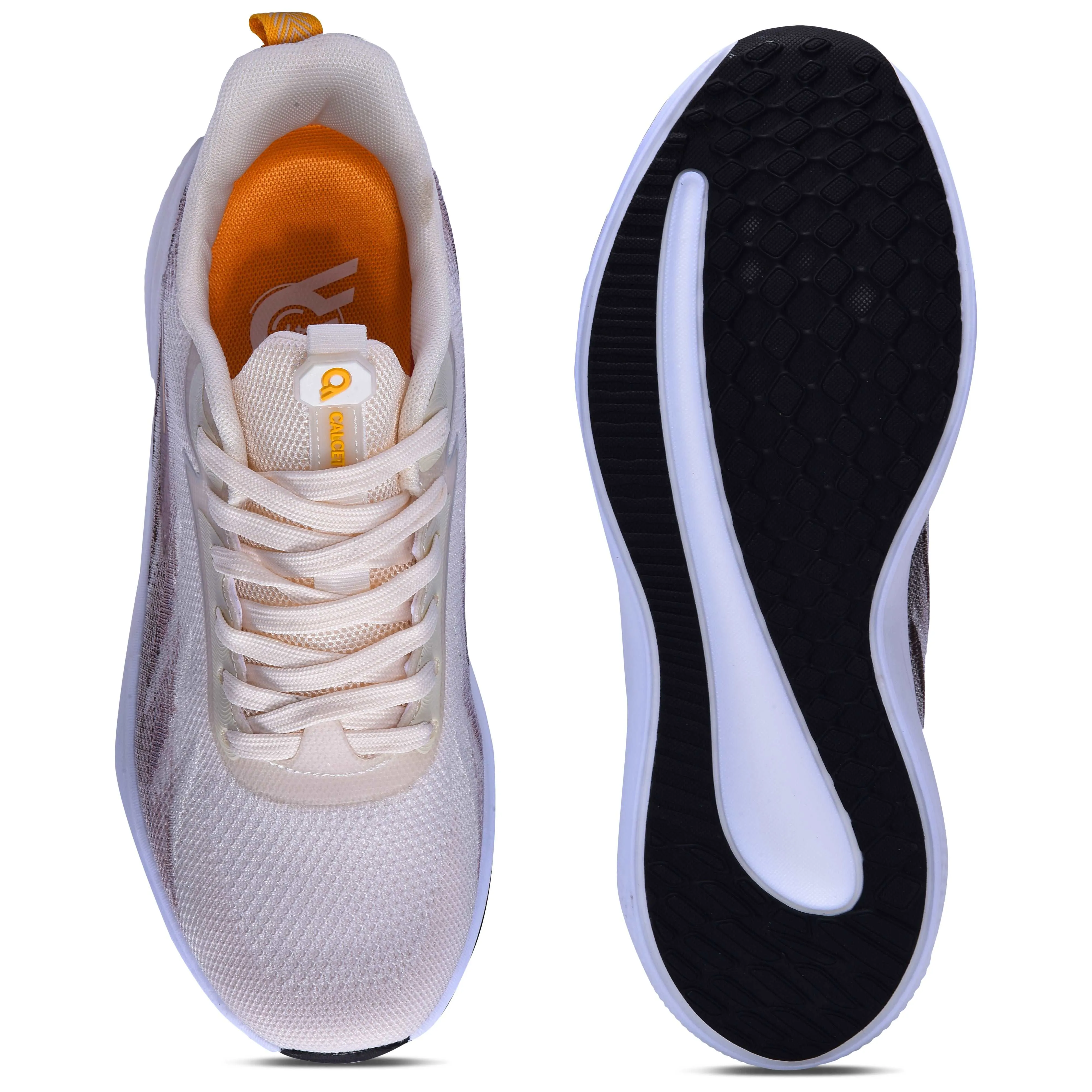 Calcetto Lightweight Lifstyle Men'S Running Sports Shoes CLT-0989 BEIGE