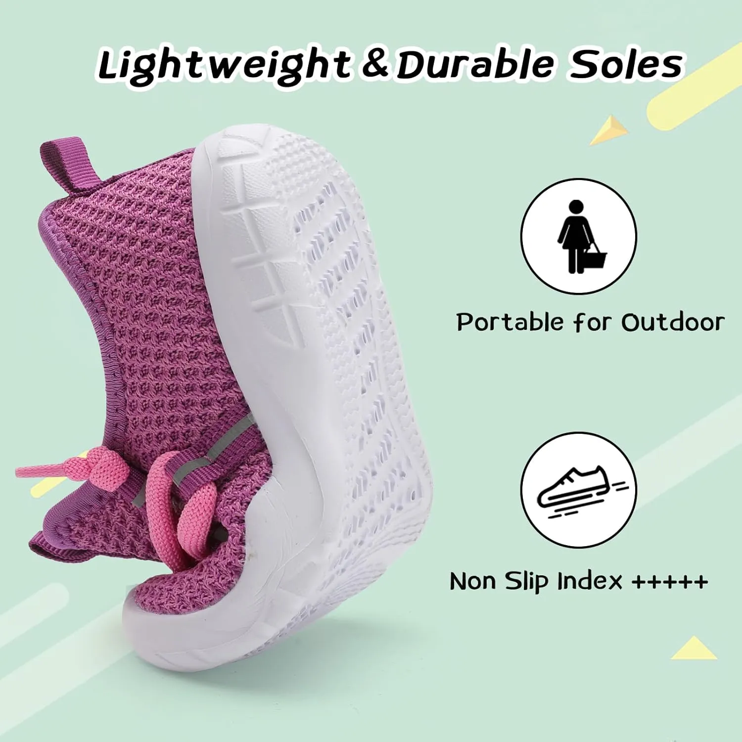 Centipede Demon Toddler Shoes Boys Girls Barefoot Shoes Kids Breathable Walking Running Shoe Slip on Sneakers Lightweight Outdoor Athletic Tennis Shoe