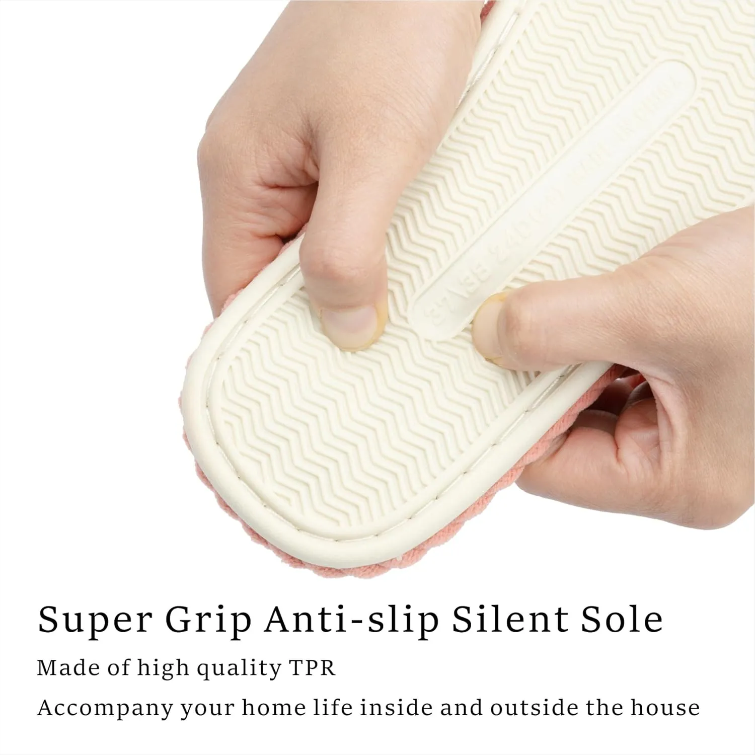 Chantomoo Slippers for Women Memory Foam House Womens Slipper Slides Home Bedroom Bathroom Spa Open Toe Corduroy Bow Slippers Cozy Comfortable