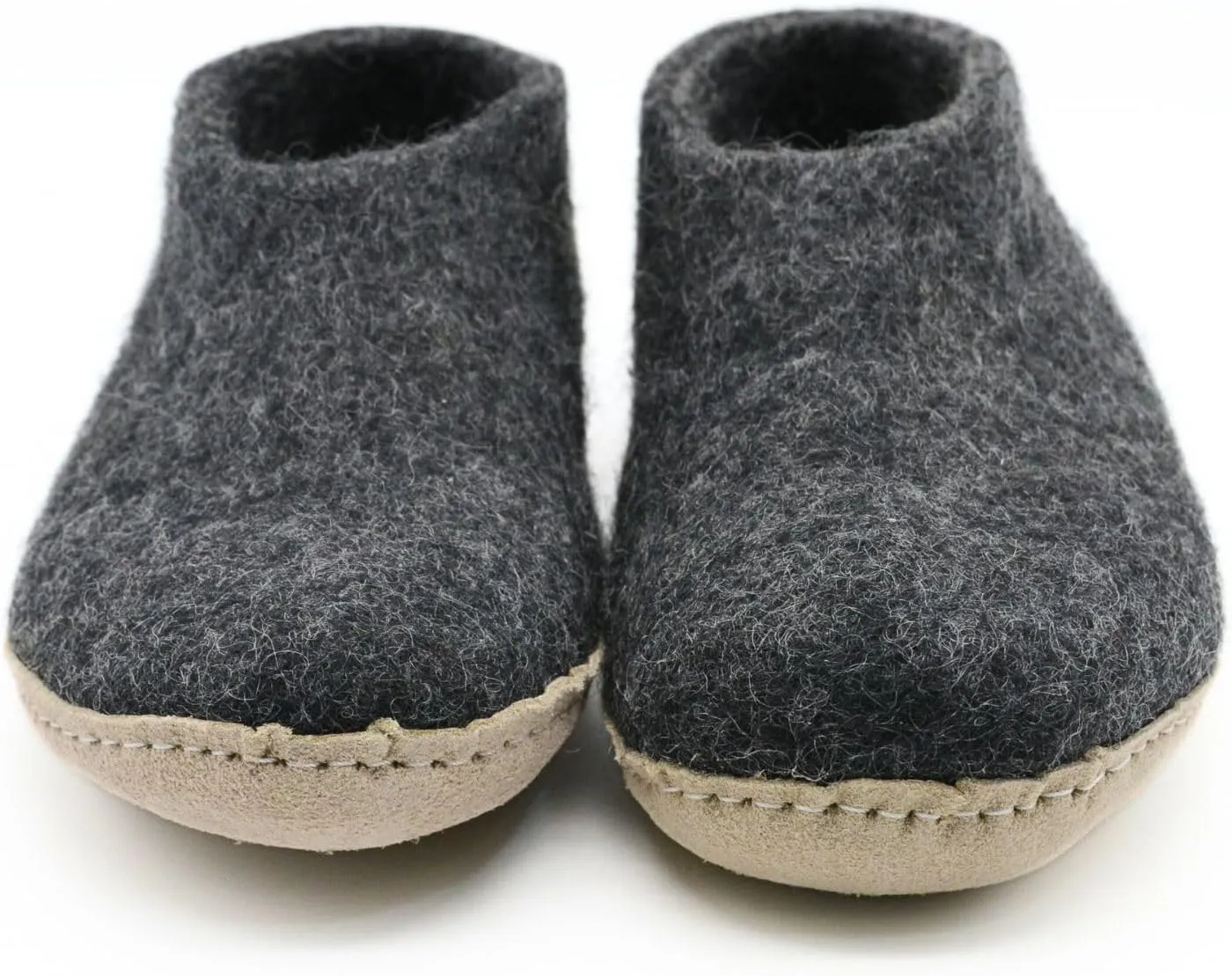 Charcoal Grey Handmade Shoes, Merino Wool Shoes, Natural Organic Wool Shoes Slipper, Indoor Slippers Men & Women