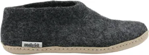 Charcoal Grey Handmade Shoes, Merino Wool Shoes, Natural Organic Wool Shoes Slipper, Indoor Slippers Men & Women