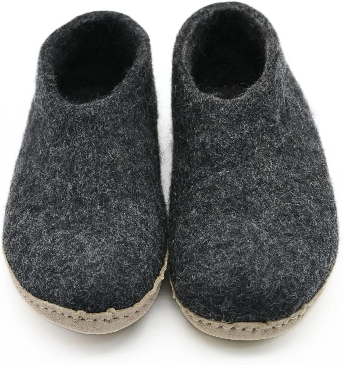 Charcoal Grey Handmade Shoes, Merino Wool Shoes, Natural Organic Wool Shoes Slipper, Indoor Slippers Men & Women