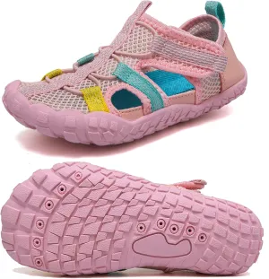 CIOR Kids Boys Girls Water Shoes Comfort Closed-Toe Sport Athletic Sandal Aqua Lightweight Walking Shoes(Toddler/Little Kid/Big Kid)