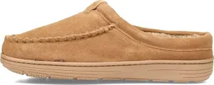 Clarks Men's Slipper Clog Open Back, Suede Faux Fur Lined Slippers - Comfy & Durable with Cushioned Footbed & Rubber Indoor/Outdoor Soles