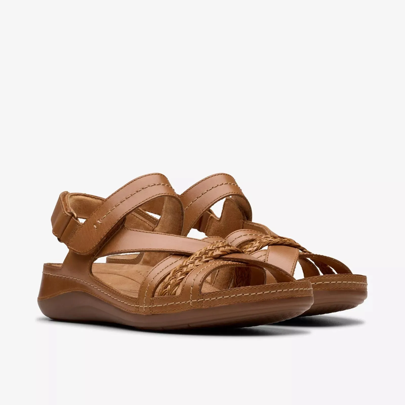 Clarks Women's Cecily Strap Tan Combi 26181427