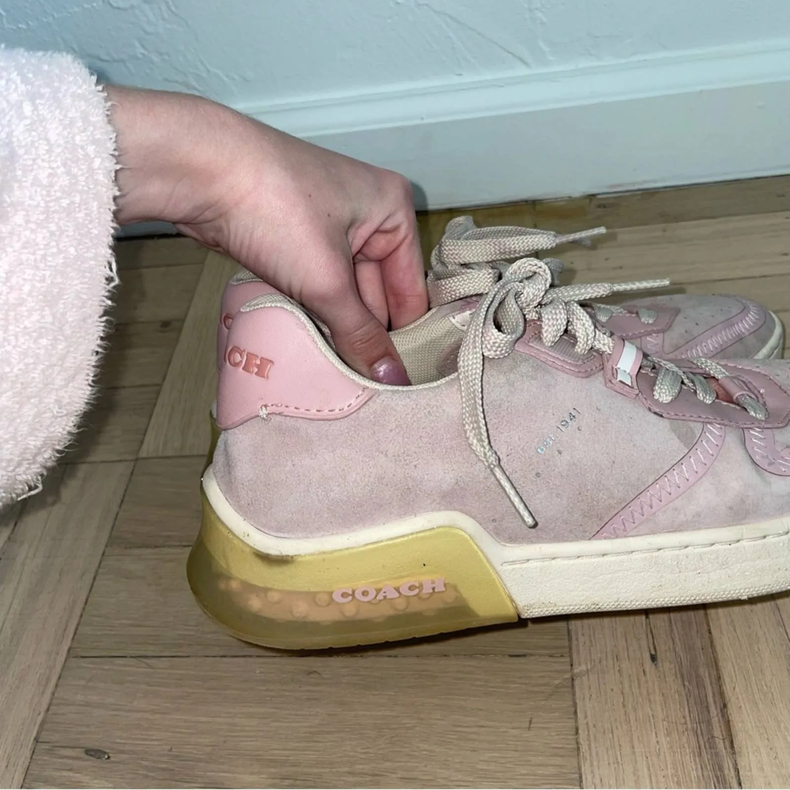 Coach Citysole Court Suede Leather Sneakers (W8.5)