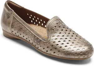 Cobb Hill Maiika Women's Woven Slip-on Loafer Metallic Leather - 8 Wide