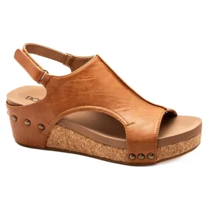 Corky's Volta II Wedge Sandal - Cognac