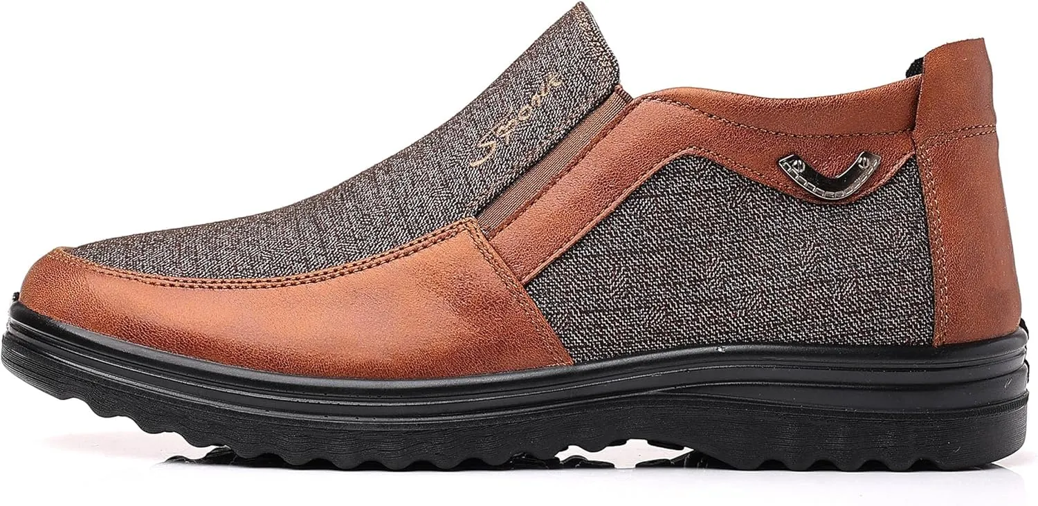 COSIDRAM Mens Casual Loafers Shoes Ankle High Lightweight Moccasins for Adult Male