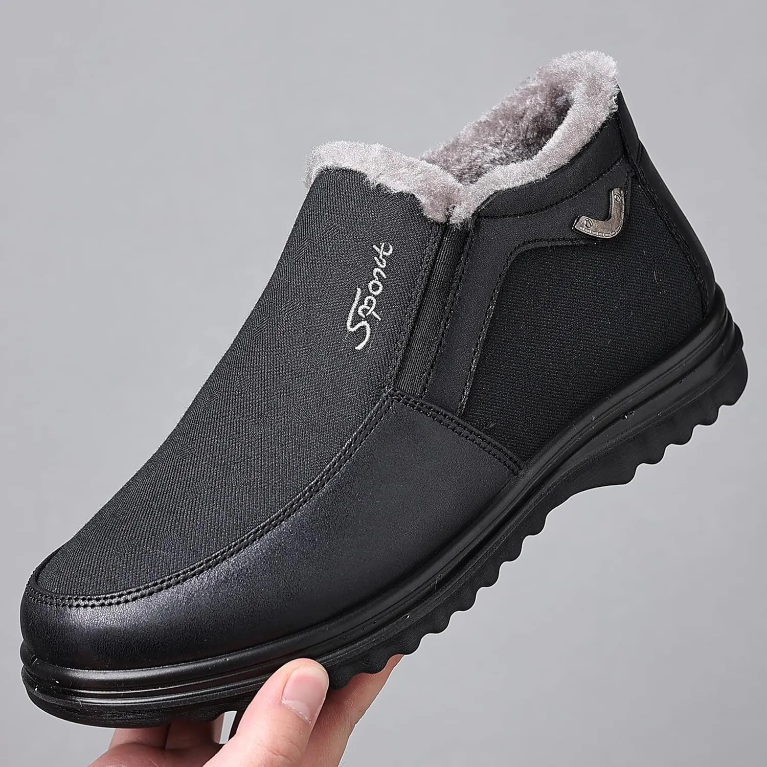 COSIDRAM Mens Casual Loafers Shoes Ankle High Lightweight Moccasins for Adult Male