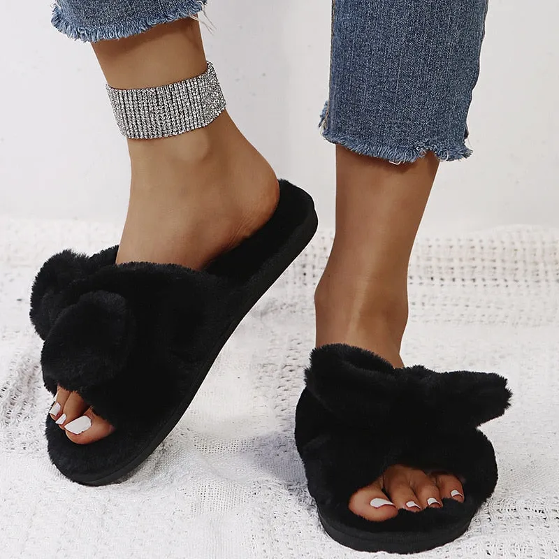 Cozy Faux Fur Indoor Slippers