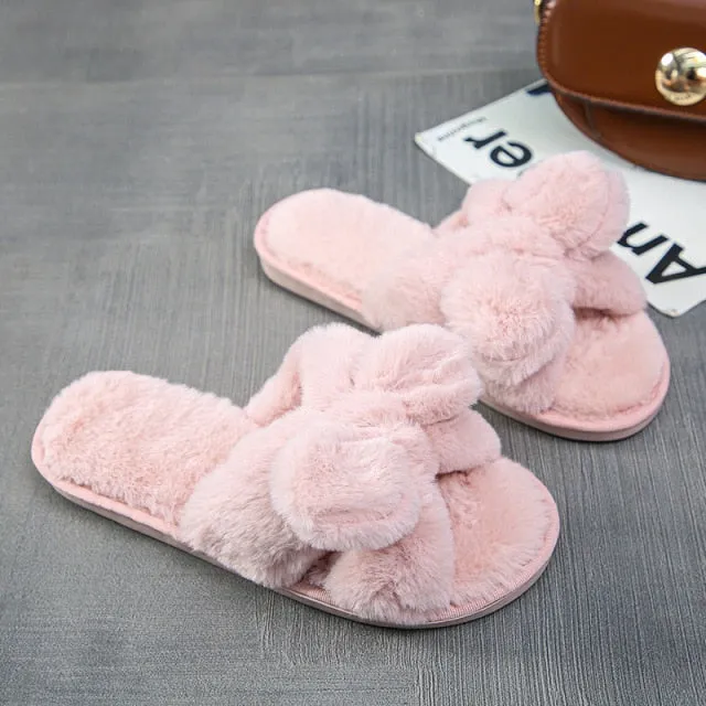 Cozy Faux Fur Indoor Slippers