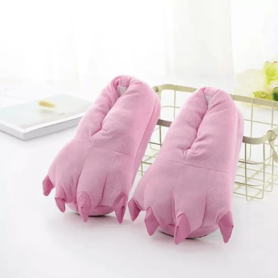 Cozy Monster Paws Slippers – Fuzzy, Fun, and Fiercely Cozy