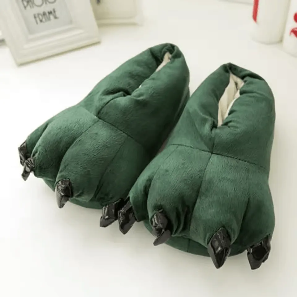 Cozy Monster Paws Slippers – Fuzzy, Fun, and Fiercely Cozy