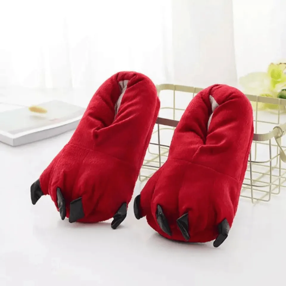 Cozy Monster Paws Slippers – Fuzzy, Fun, and Fiercely Cozy