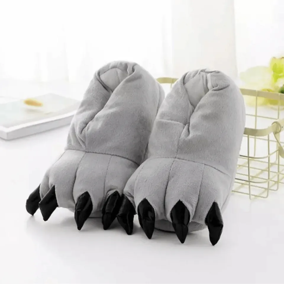 Cozy Monster Paws Slippers – Fuzzy, Fun, and Fiercely Cozy