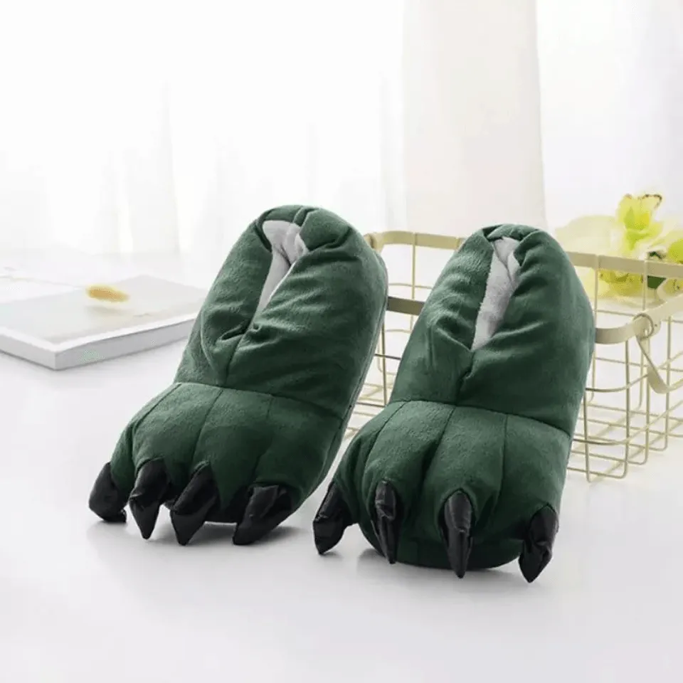 Cozy Monster Paws Slippers – Fuzzy, Fun, and Fiercely Cozy